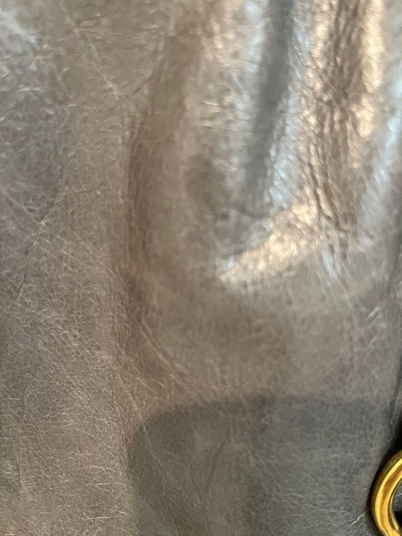 miu miu 2way ハンドバッグ グレーの写真7枚目