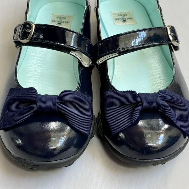 SAEGUSA サエグサ エナメル リボンシューズ23cm オケージョン 美品の写真6枚目