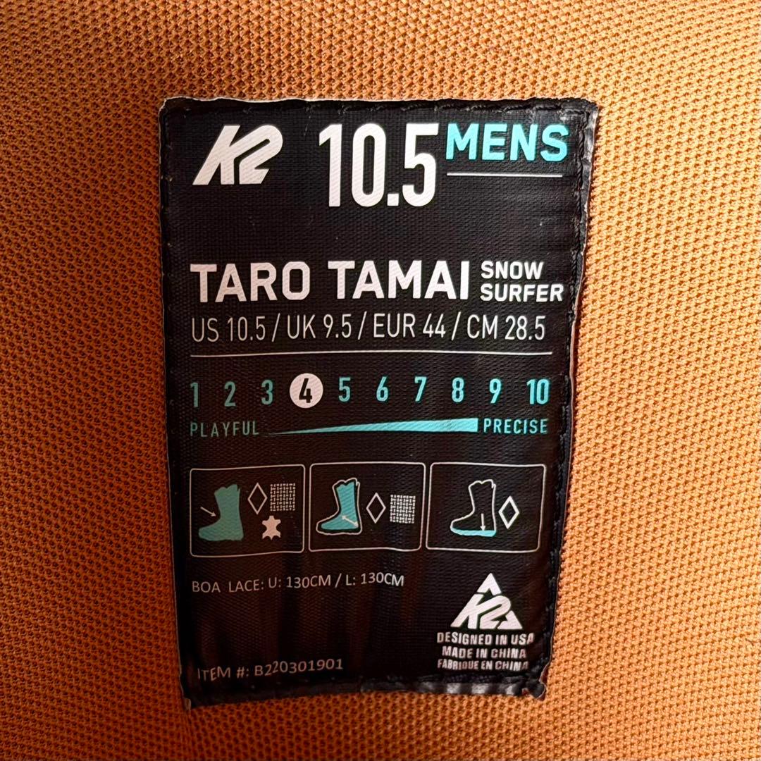 K2 TaroTamai Snowsurfer LS 10.5/28.5㎝ 新品の写真10枚目