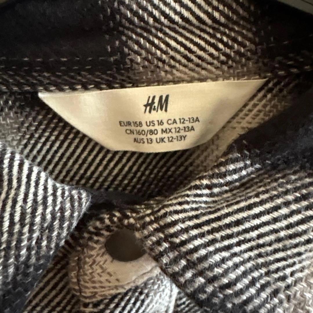 H&M 厚手 ネルシャツの写真2枚目