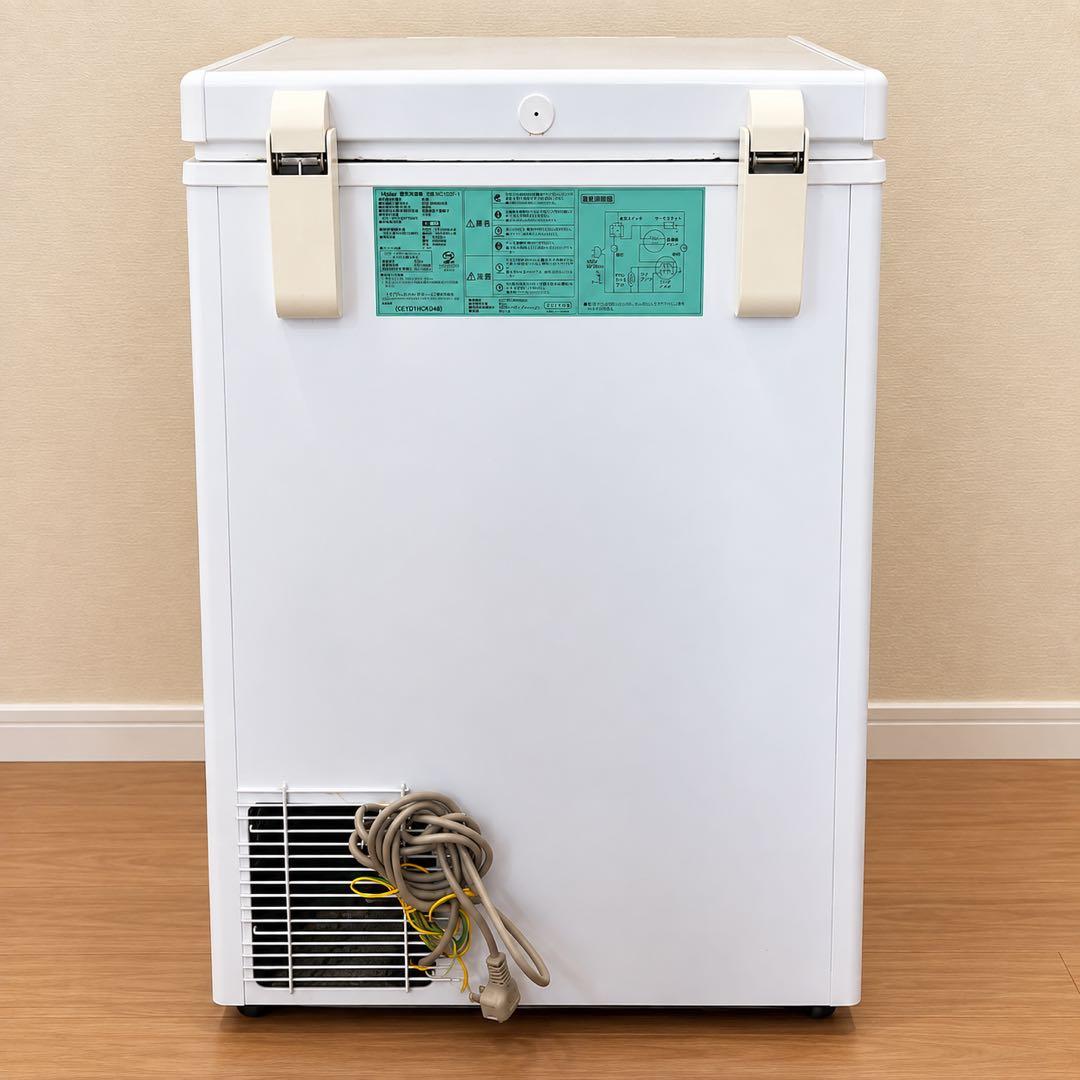 Haier ハイアール 冷凍庫 103L JF-NC103F-1 2017年製の写真2枚目
