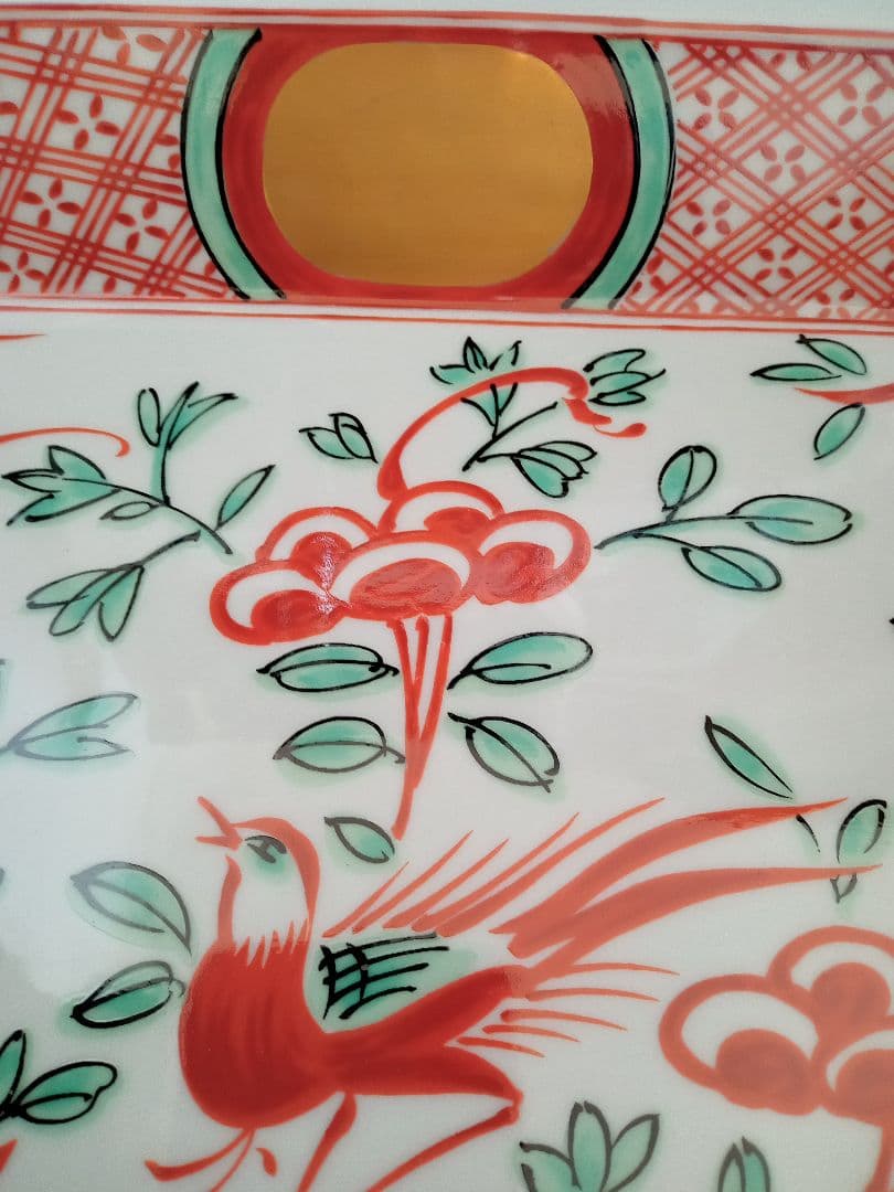 たち吉　赤絵　盛皿大皿の写真3枚目