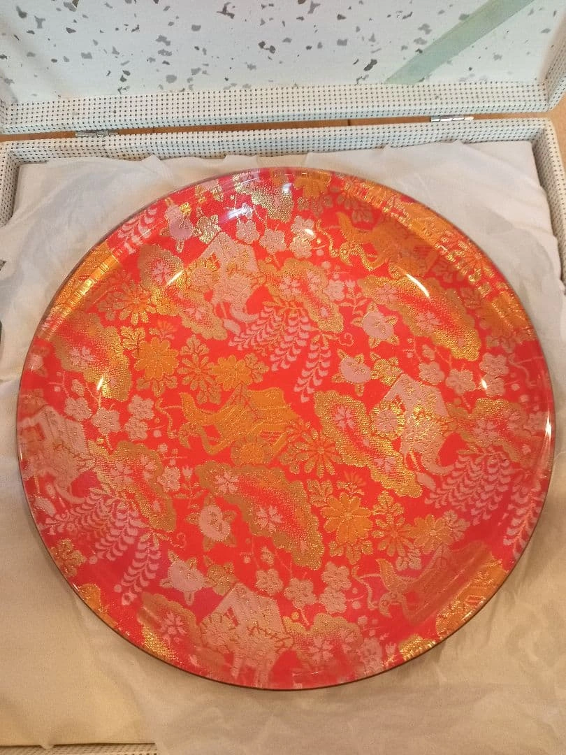 等観金欄皿