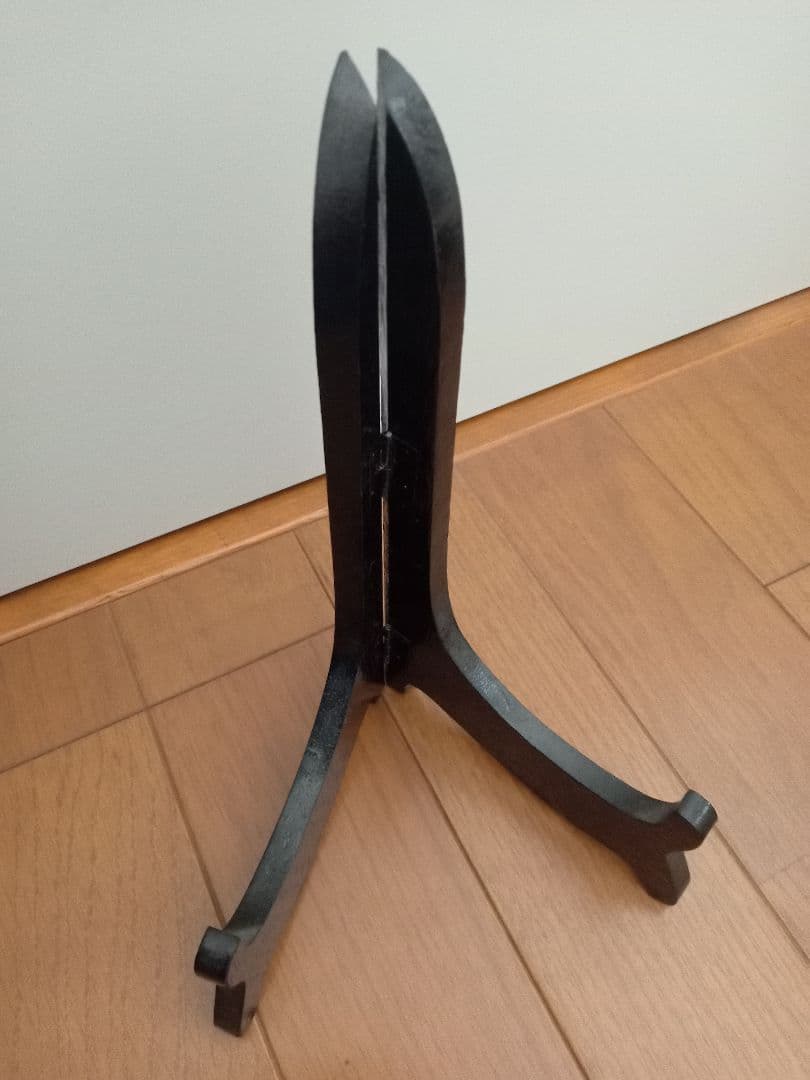 琉球漆工　ハイビスカス絵皿　飾り盆の写真3枚目