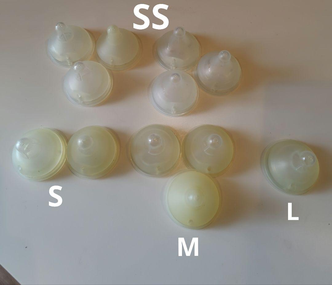 母乳実感　乳首12個セット　SS.S.M.L