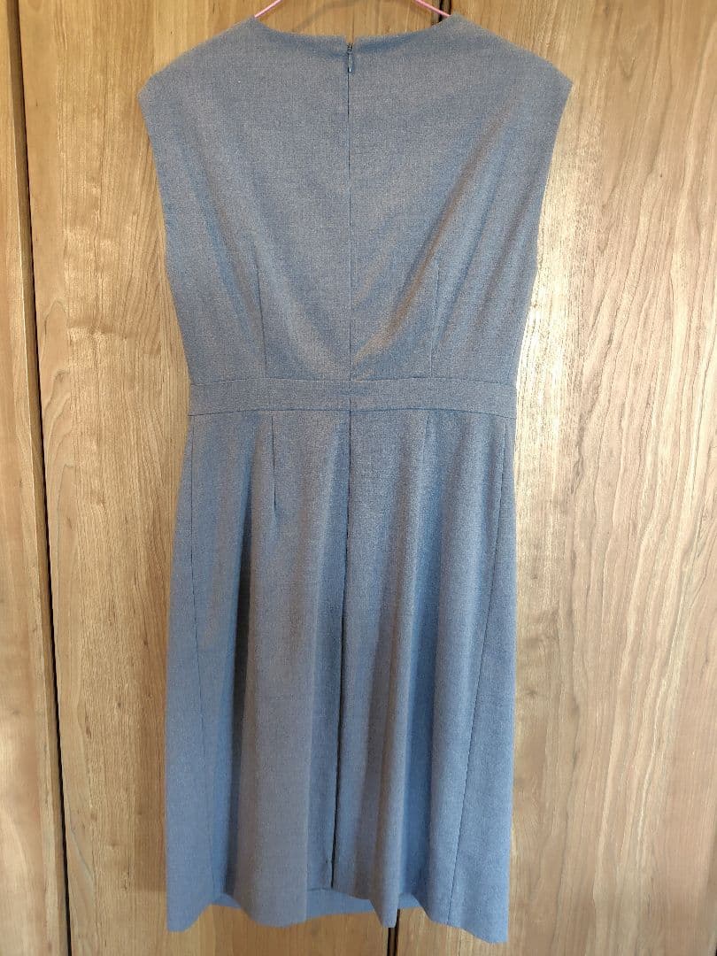 Talbots ブルーグレー ノースリーブ ワンピースの写真4枚目