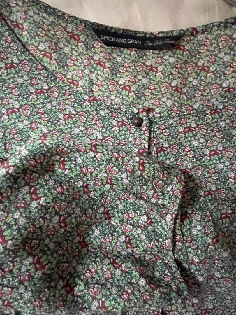 SPICK AND SPAN 花柄 七分袖 ワンピースの写真4枚目