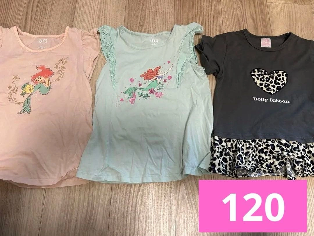UNIQLO UT ディズニー Tシャツ 豹柄Tシャツ3枚セット 120cm