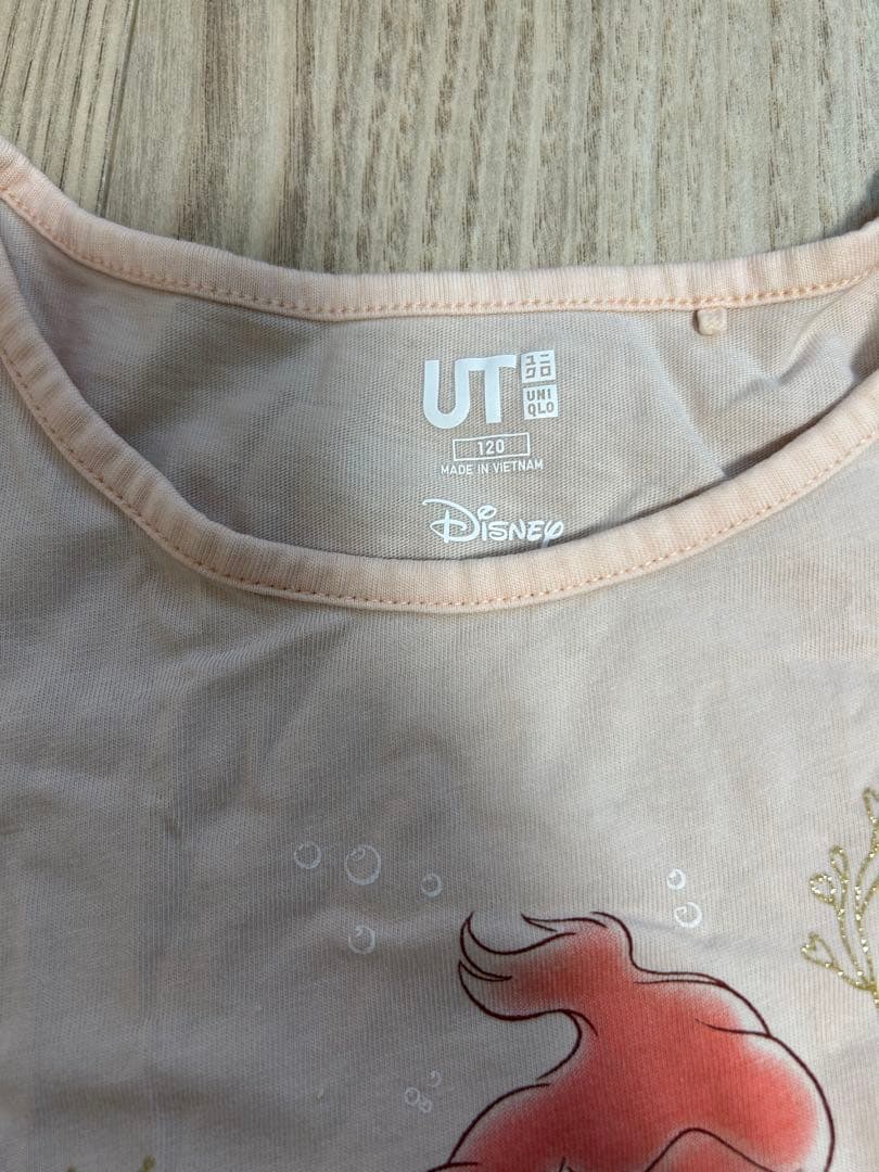 UNIQLO UT ディズニー Tシャツ 豹柄Tシャツ3枚セット 120cmの写真2枚目