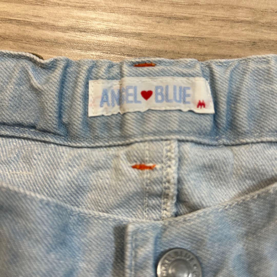 ANGEL BLUE デニムハーフパンツ Mサイズ　当時物　エンジェルブルーの写真2枚目