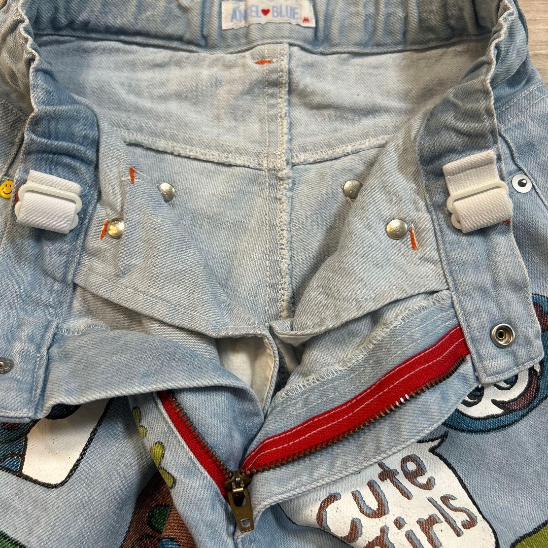 ANGEL BLUE デニムハーフパンツ Mサイズ　当時物　エンジェルブルーの写真3枚目