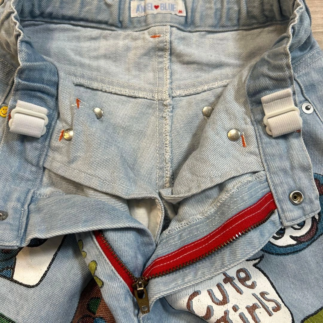 ANGEL BLUE デニムハーフパンツ Mサイズ 当時物 エンジェルブルーの写真3枚目