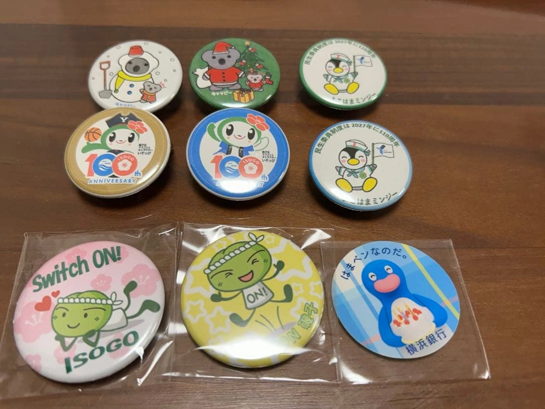 缶バッジ まとめ売り いそっぴ はまぺん キャッピー よこはまミンジー