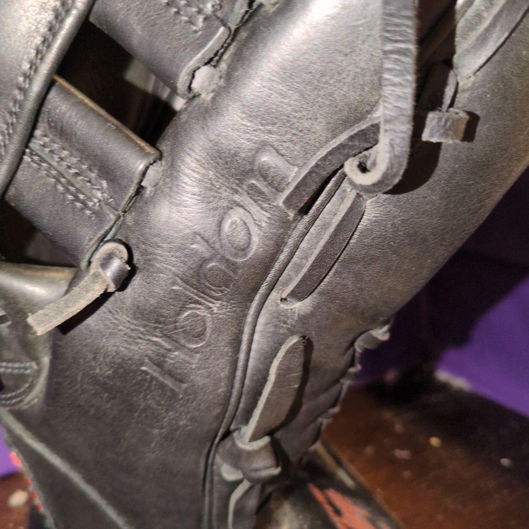 最高級キップ★屋外未使用品★ミズノ ビューリーグ 硬式用 外野手用 W14107の写真3枚目