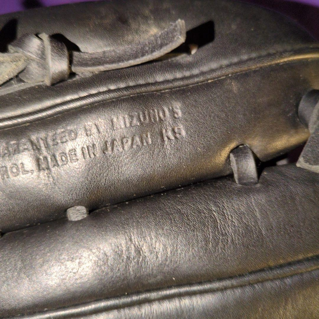 最高級キップ★屋外未使用品★ミズノ ビューリーグ 硬式用 外野手用 W14107の写真5枚目