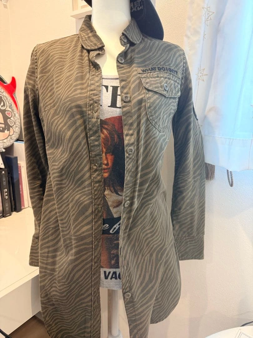 HYSTERIC GLAMOUR ゼブラ柄 長袖シャツ