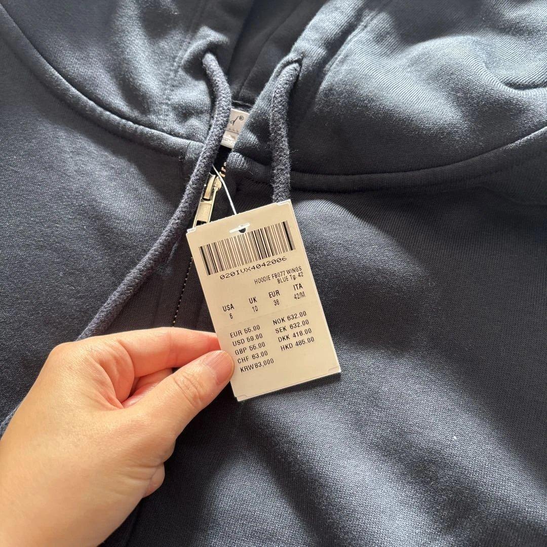 【ベルギー店購入正規品】Subdued ジップパーカー ネイビー ショッパー付きの写真3枚目