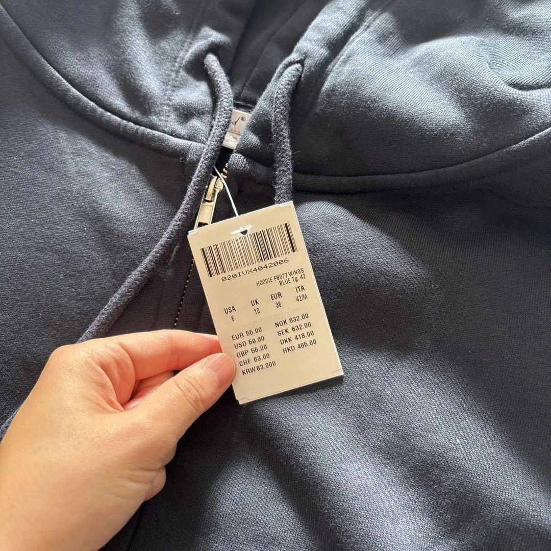 【ベルギー店購入正規品】Subdued ジップパーカー ネイビー ショッパー付きの写真3枚目