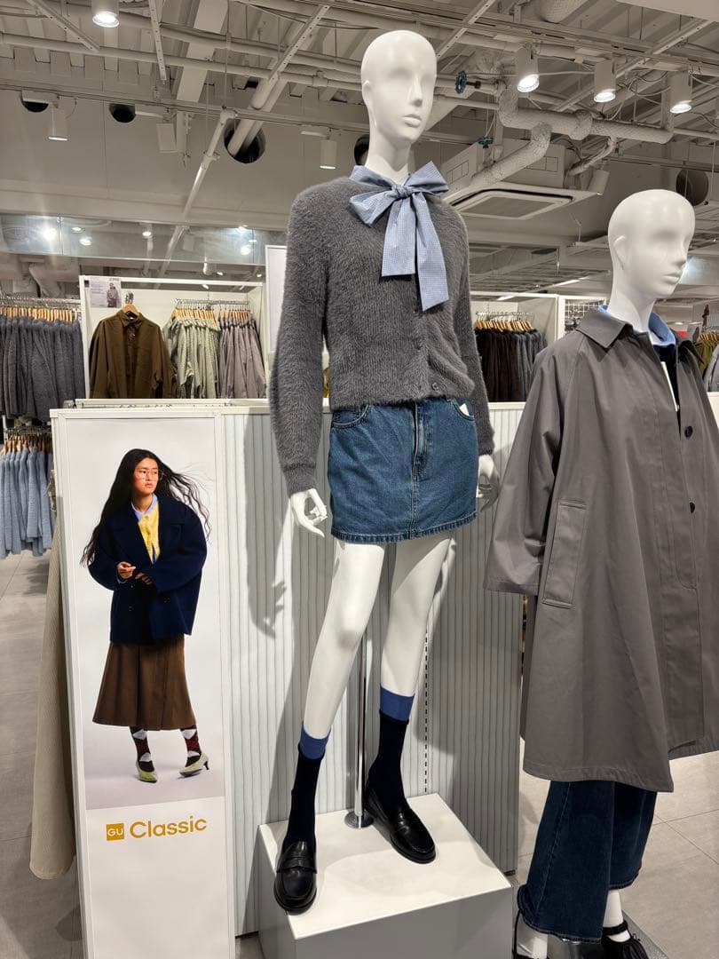 未使用　GU バイカラー ソックス 靴下 ネイビー×ブルーの写真2枚目