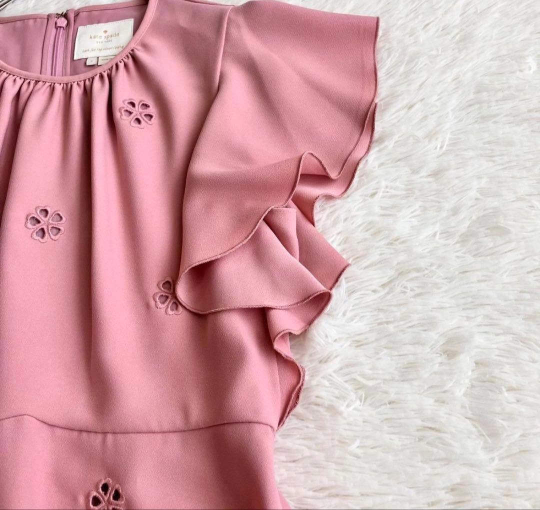 KATE SPADE New York ピンクフレアワンピースの写真4枚目