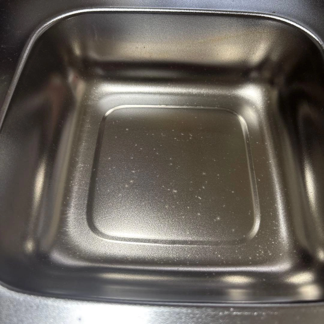 【未使用】レトロ 四角い天ぷら鍋 油切り機能付き(訳あり長期保管品)の写真3枚目
