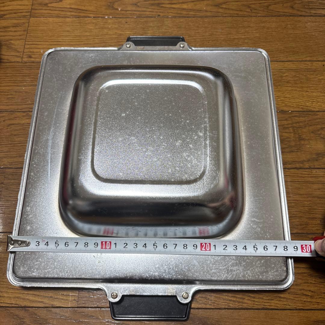 【未使用】レトロ 四角い天ぷら鍋 油切り機能付き（訳あり長期保管品）の写真4枚目