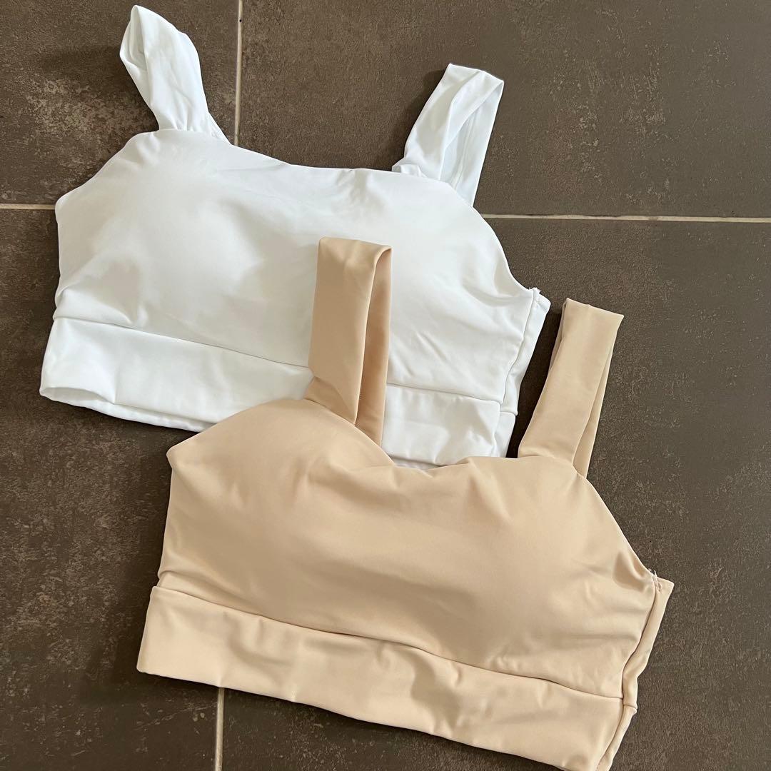 新品　2点セット　シームレス 育乳ブラ カップ付きの写真5枚目