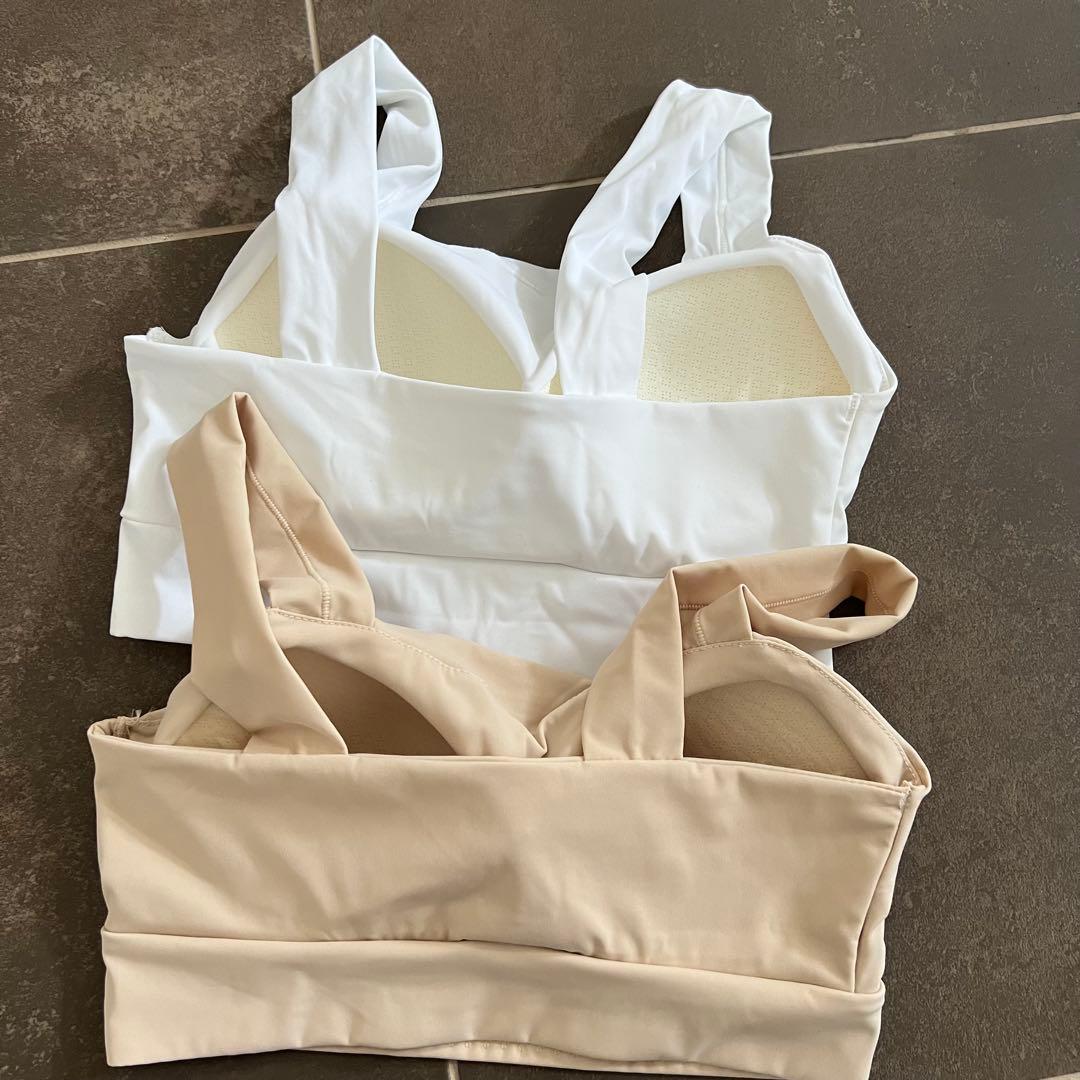 新品　2点セット　シームレス 育乳ブラ カップ付きの写真6枚目