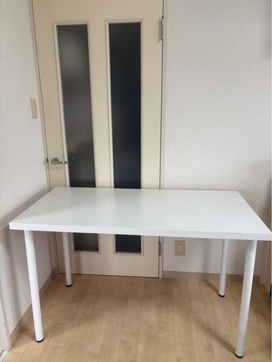 IKEA　 ホワイトデスク 幅120×奥行60×高さ74cm シンプル 机