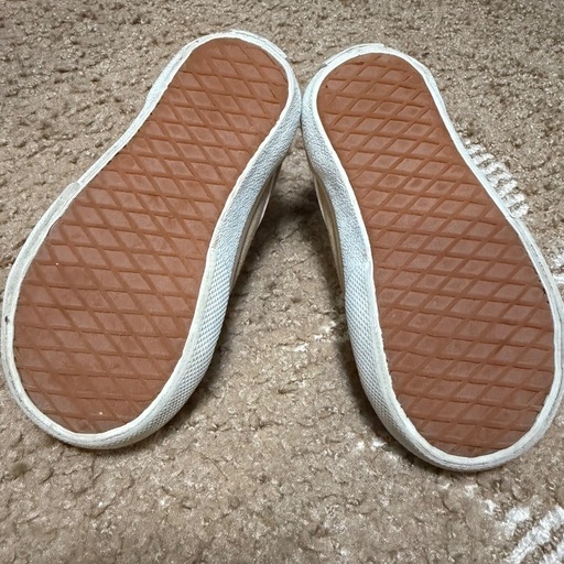 【14cm】VANS キッズスニーカー ベージュの写真5枚目