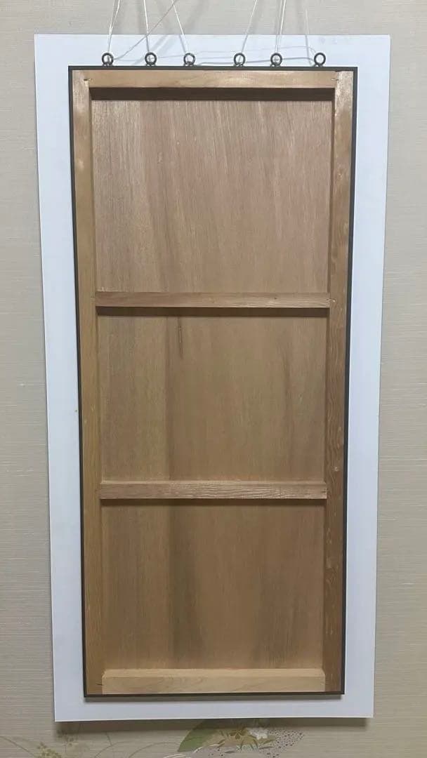 一点物 大型アート 100×49cm 群青ブルー フラッグポール 壁掛けの写真2枚目