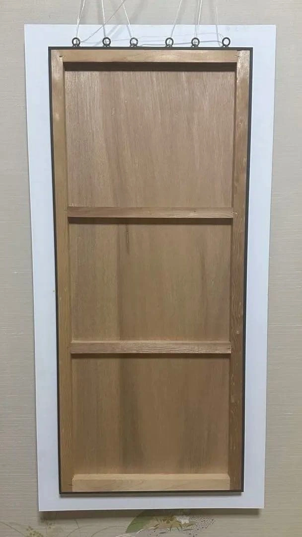 一点物 大型アート 100×49cm 群青ブルー フラッグポール 壁掛けの写真2枚目