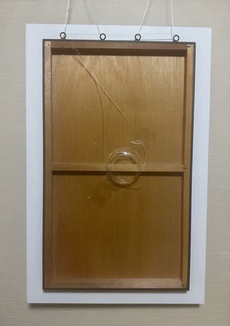 一点物 大型アート 75×49cm 群青ブルー 鳥 アクリルパネルの写真2枚目