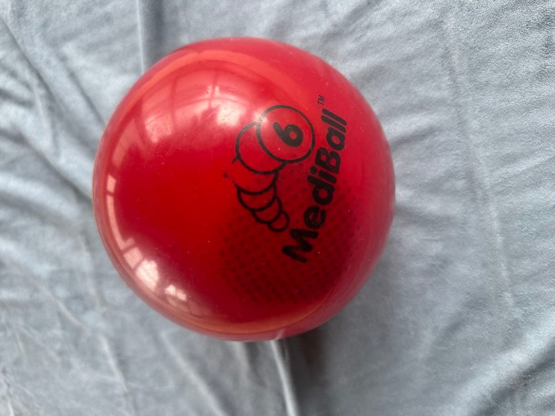 MediBall メディシンボール 6lb 約2.7kg 赤 体幹 筋トレ