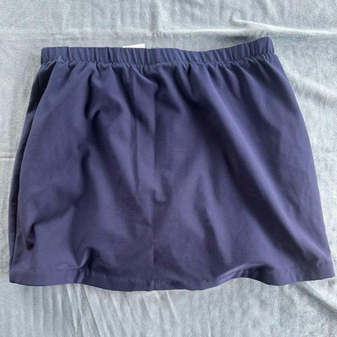 【美品】NIKE ナイキ スコート L ネイビー インナーパンツ付 レディースの写真3枚目