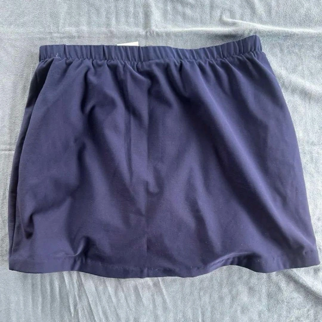 【美品】NIKE ナイキ スコート L ネイビー インナーパンツ付 レディースの写真3枚目