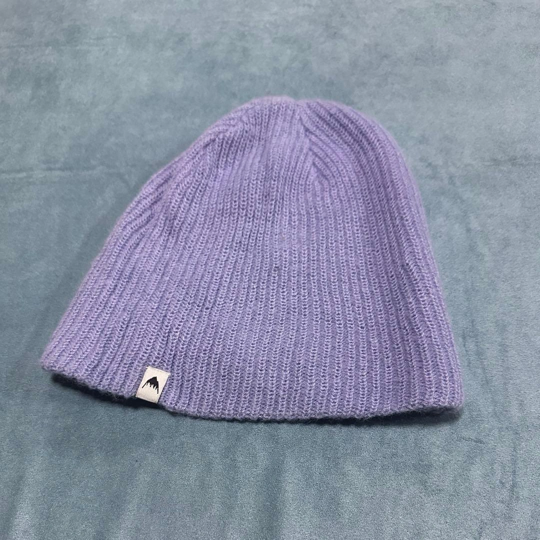 BURTON バートン ビーニー ニット帽 パープル 紫 スノボ スキーの写真2枚目