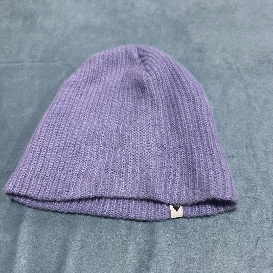 BURTON バートン ビーニー ニット帽 パープル 紫 スノボ スキーの写真4枚目
