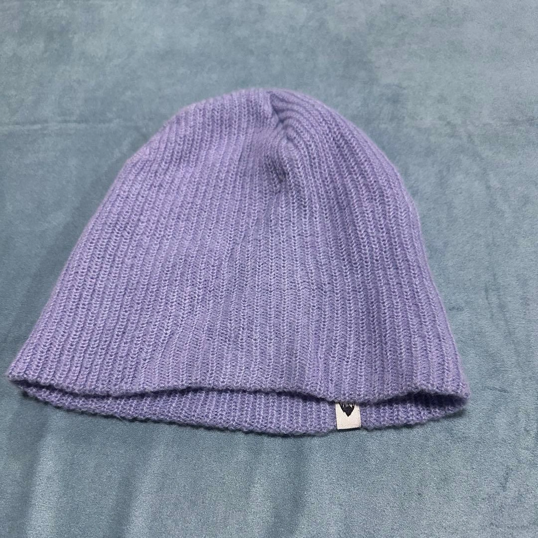 BURTON バートン ビーニー ニット帽 パープル 紫 スノボ スキーの写真4枚目