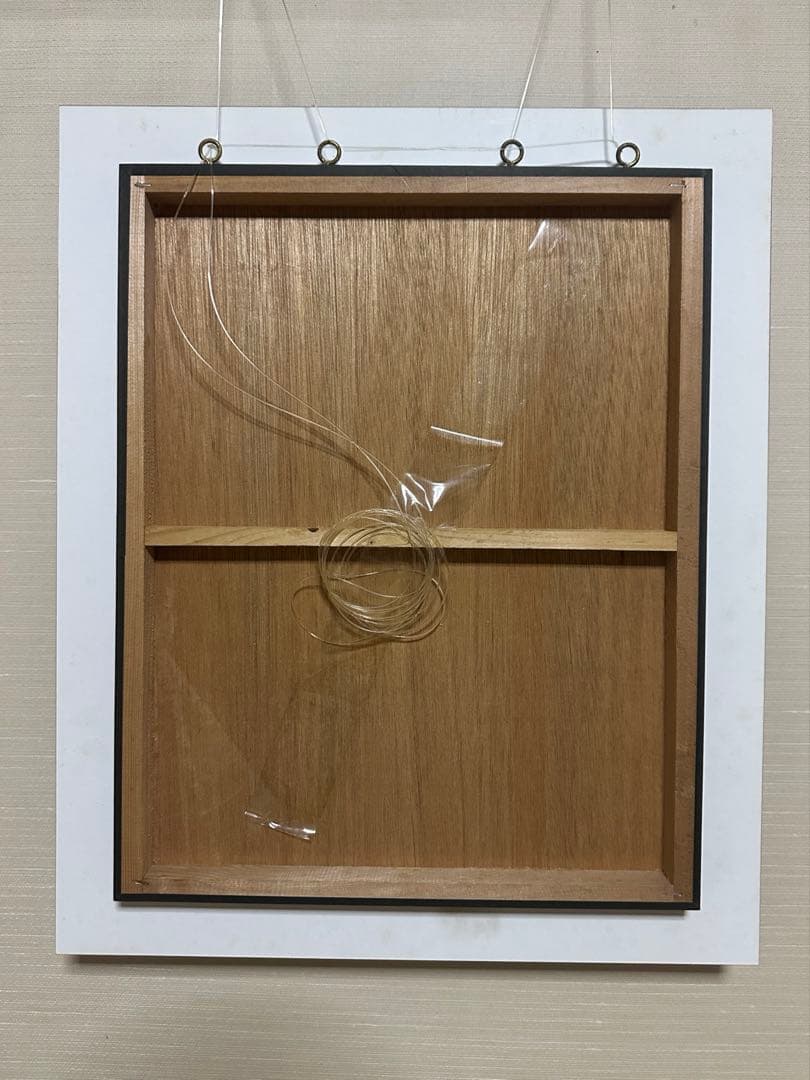 一点物 アートパネル 59×49cm 鳥 ネイビー アクリル 壁掛けの写真2枚目
