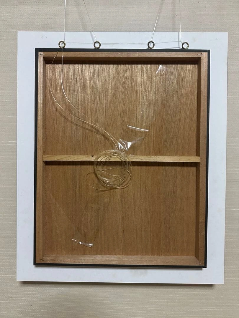 一点物 アートパネル 59×49cm 鳥 ネイビー アクリル 壁掛けの写真2枚目
