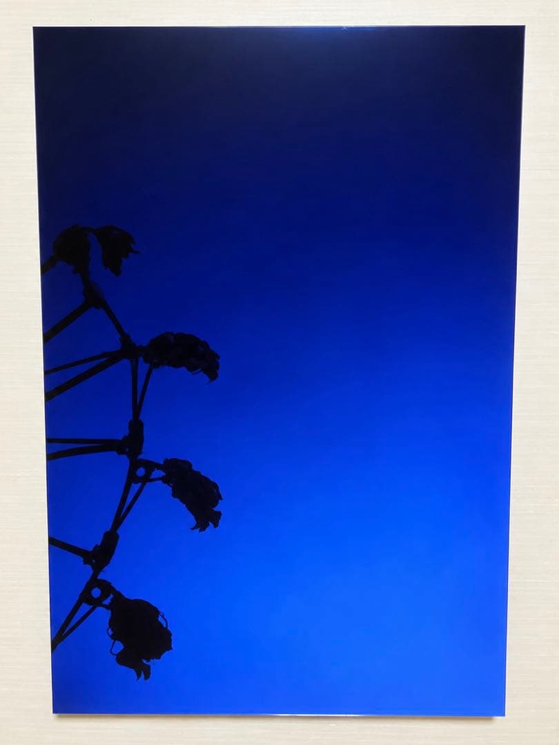 一点物 アートパネル 75×49cm 群青ブルー 遊園地 壁掛け 大型
