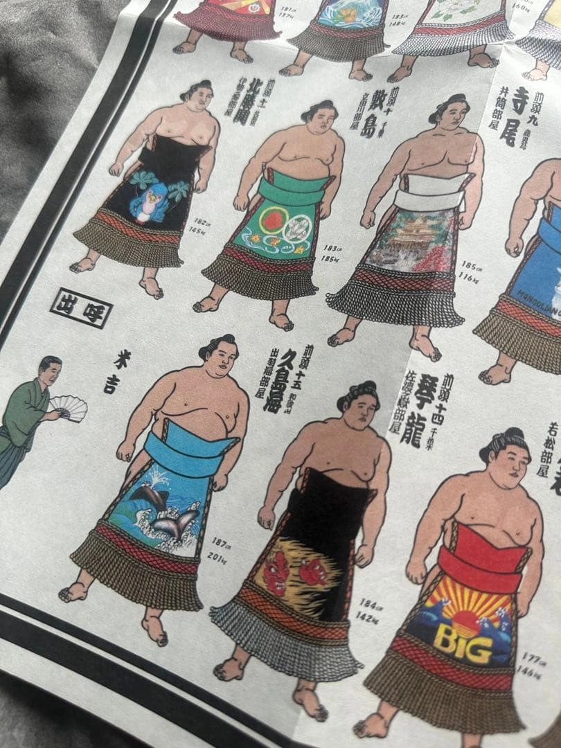 希少 平成9年 九州場所 大相撲 絵番付 1997年 貴乃花 曙 武蔵丸の写真6枚目