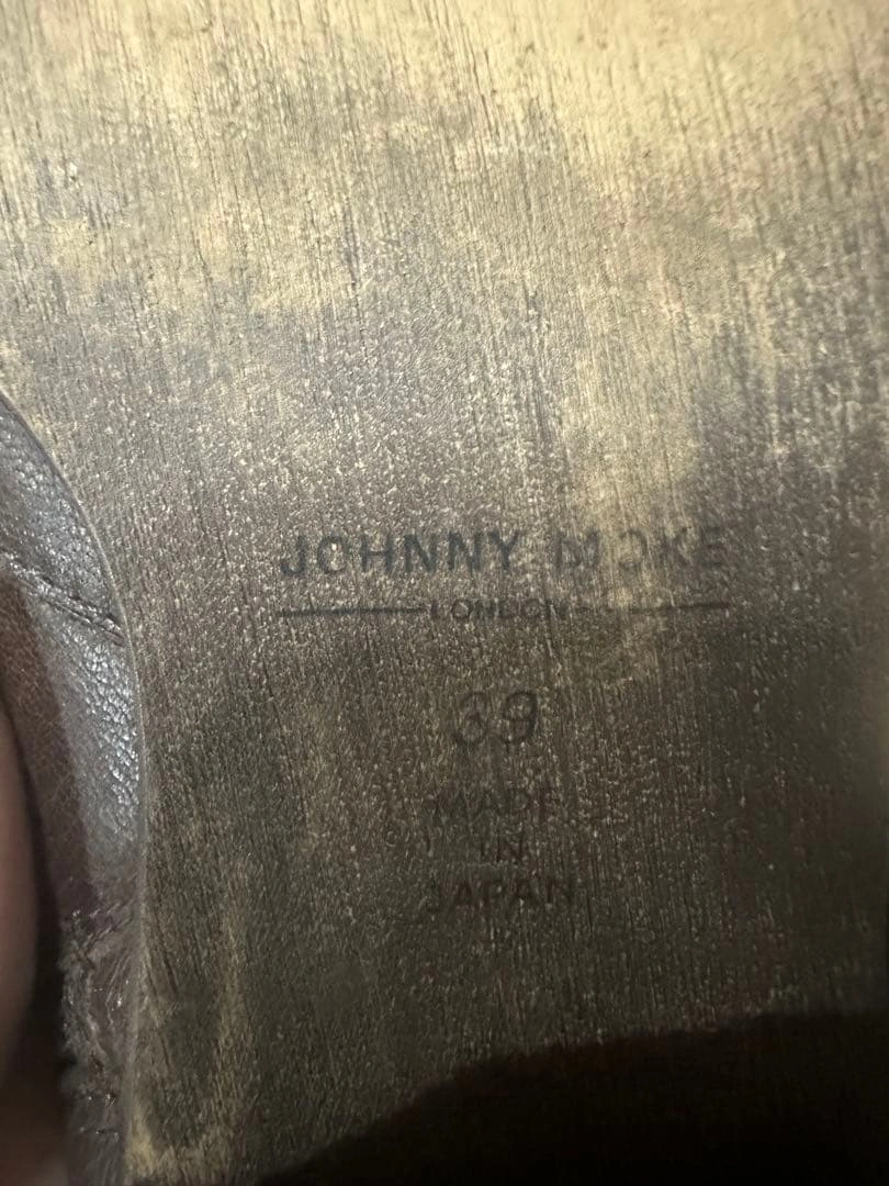 JOHNNY MOKE ジョニーモーク 本革 ロングブーツ 39 レザーの写真5枚目