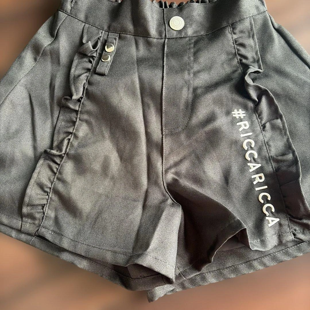 RICCARICCA ハーフパンツ ブラック