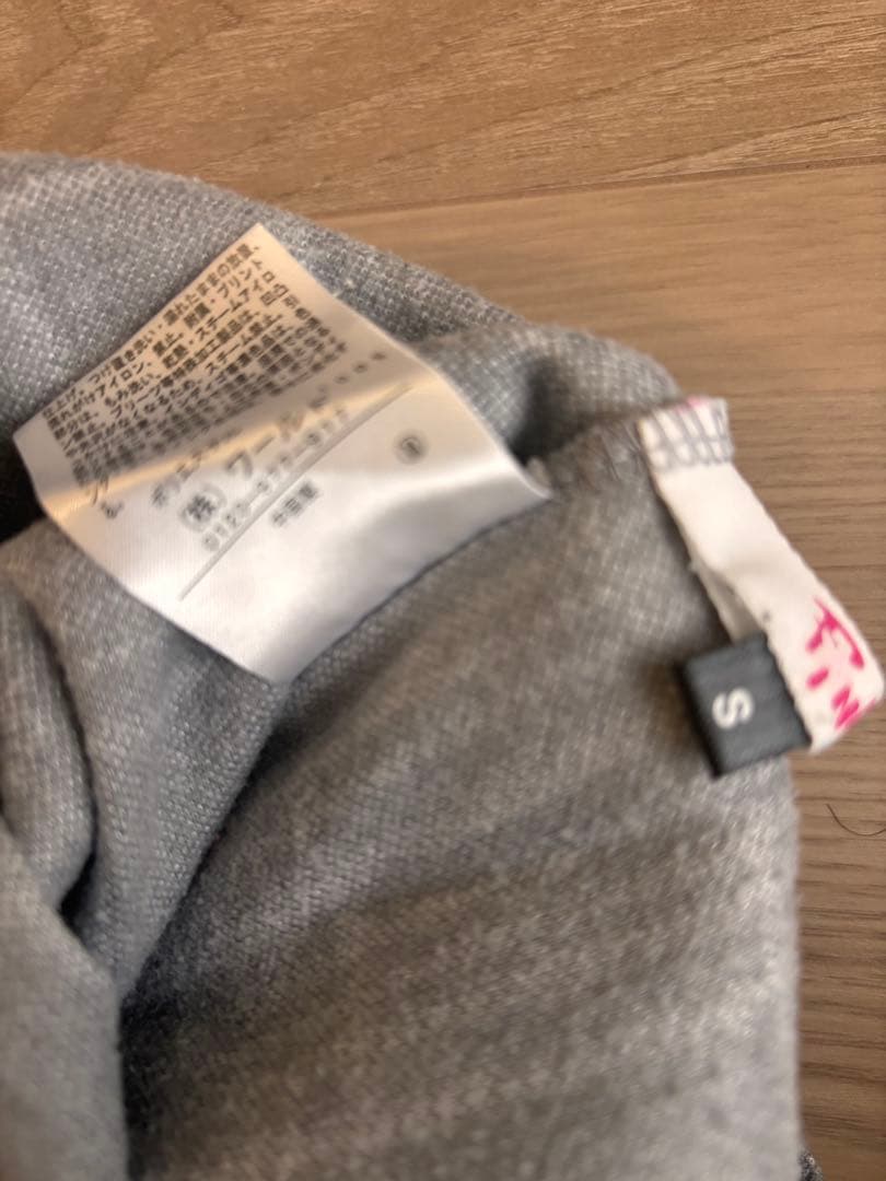 PINK-latte チェック柄プリーツスカートキュロット グレー Sサイズの写真2枚目