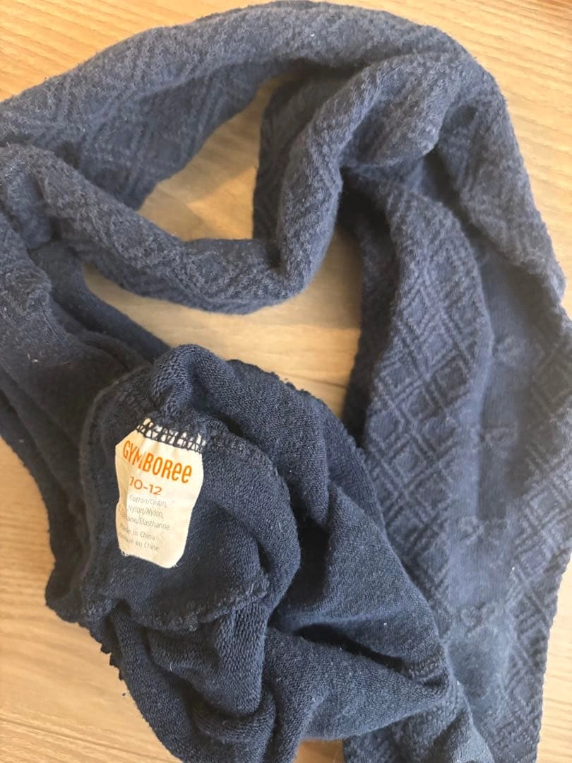 キッズ タイツ140cm 白 紺 Gymboreeの写真2枚目