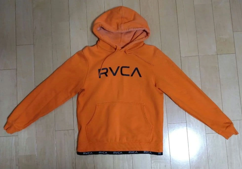 RVCA/ルーカ レディース パーカー 長袖 フード付き オレンジ XSサイズ