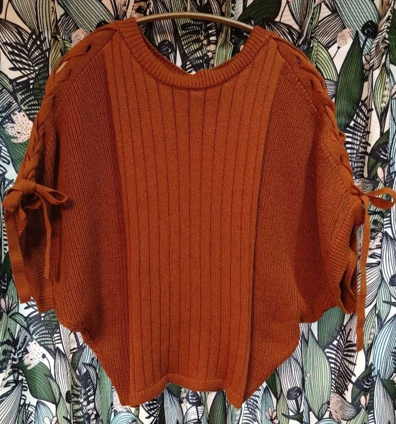 AZUL by moussy 半袖ドルマンニット 2WAY Sサイズ