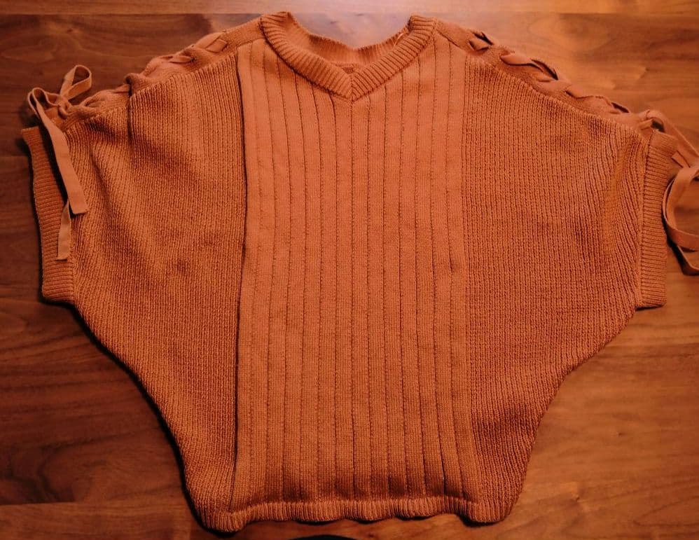 AZUL by moussy 半袖ドルマンニット 2WAY Sサイズの写真3枚目
